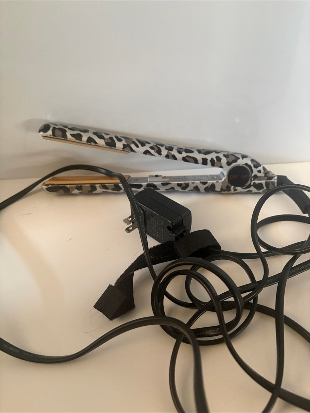 CHI Leopard Print Styling Iron - White, Black & Brown